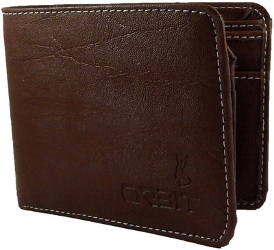 

Orbit Men Khaki Genuine Leather Wallet(7 Card Slots)