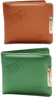 

Assashion Boys Brown, Green Artificial Leather Wallet(3 Card Slots)