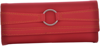 

Cuddle Girls Casual, Formal, Travel, Trendy Multicolor Fabric Wallet(4 Card Slots), Red