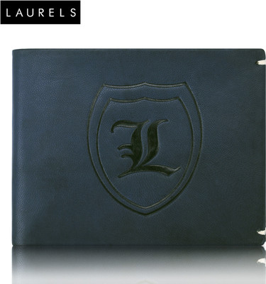 

Laurels Men Blue Genuine Leather Wallet(6 Card Slots)