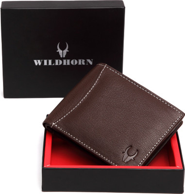 

WildHorn Men Casual Brown Genuine Leather Wallet(7 Card Slots)