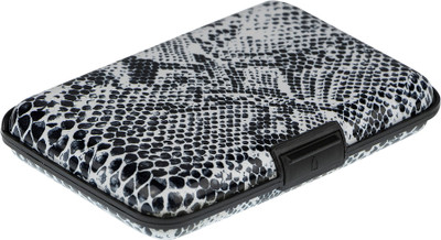 

Anni Creation Men Black, White Plastic Card Holder(6 Card Slots)