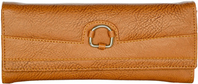 

Cuddle Women Formal Tan Fabric Wallet(4 Card Slots), Brown