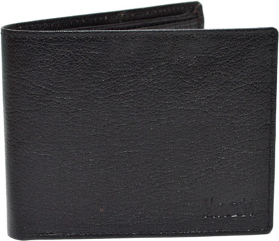 

Knott Men Black Genuine Leather Wallet(10 Card Slots), Black-05