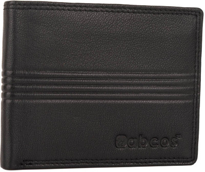 

Abcos Men Black Genuine Leather Wallet(4 Card Slots), Mgw06001black