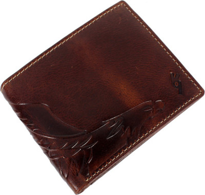 

Garri Men Brown Genuine Leather Wallet(9 Card Slots)