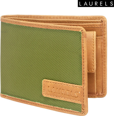 

Laurels Men Green Artificial Leather Wallet(3 Card Slots)