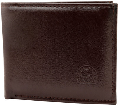 

Roylsace Men Brown Genuine Leather Wallet(4 Card Slots)