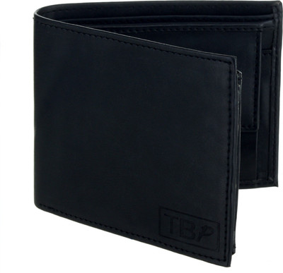 

The Blue Pink Men Black Artificial Leather Wallet(4 Card Slots), Black-01