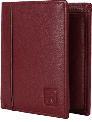 

Regnum Men Red Genuine Leather Wallet(5 Card Slots), Velvet red