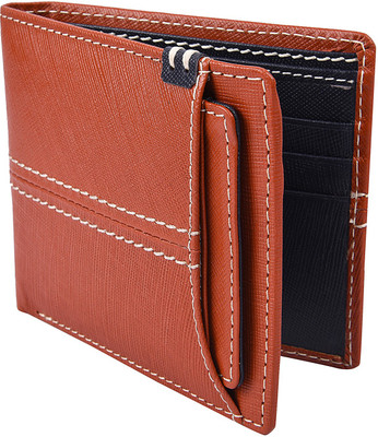 

Death by Color Men Tan Genuine Leather Wallet(6 Card Slots)