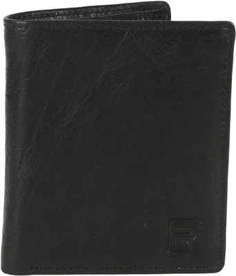 

Regnum Men Black Genuine Leather Wallet(4 Card Slots)