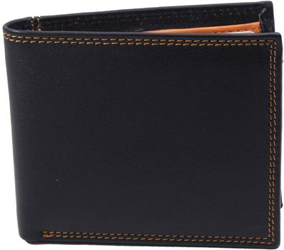 

Garri Men Black, Tan Genuine Leather Wallet(13 Card Slots)