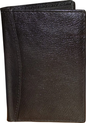 Kan Men Black Genuine Leather Wrist Wallet(12 Card Slots)