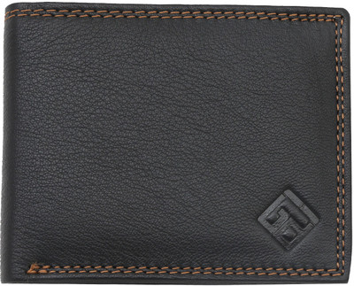 

Giani Bernard Men Black Genuine Leather Wallet(8 Card Slots), Black-01