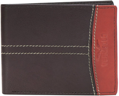 

Vermello Men Brown Artificial Leather Wallet(6 Card Slots)