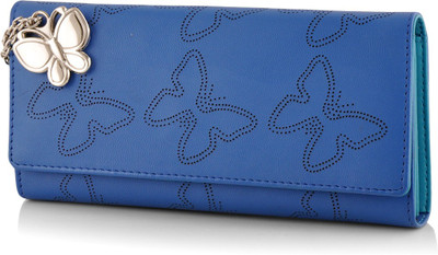 

Butterflies Casual Blue Clutch