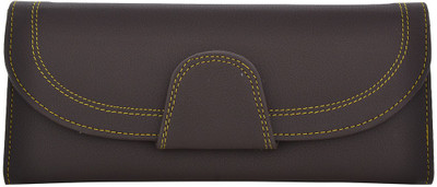 

Cuddle Girls Casual, Formal, Travel, Trendy Multicolor Fabric Wallet(4 Card Slots), Dark brown