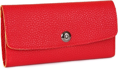 

Kleio Women Evening/Party Red Artificial Leather Wallet(10 Card Slots)