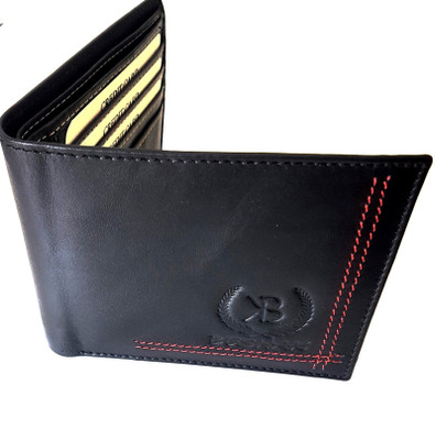 

BESHAK Men Black Genuine Leather Wallet(8 Card Slots)