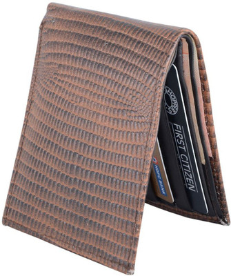 

HolBoro Men Brown Genuine Leather Wallet(6 Card Slots), Brown-1