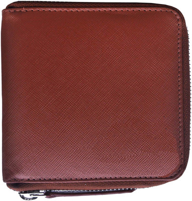 

Bizarre Kraftz Men Brown Genuine Leather Wallet(10 Card Slots)