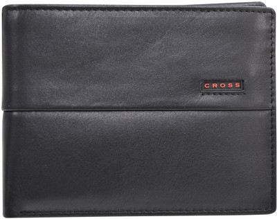 

Cross Men Black, Red Genuine Leather Wallet(4 Card Slots), Black;scarlet red