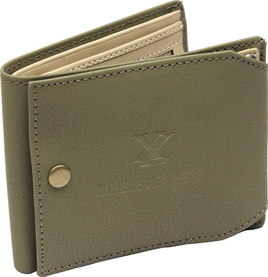 

Cay Men Green Artificial Leather Wallet(5 Card Slots)
