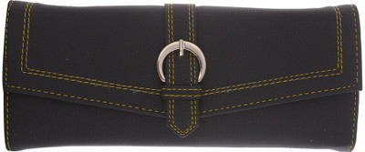 

Cuddle Girls Black Fabric Wallet(4 Card Slots)