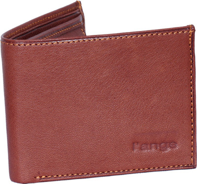 

l'ange Men Brown Genuine Leather Wallet(3 Card Slots)