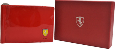 

Carvs Men Red Artificial Leather Money Clip(8 Card Slots)