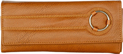 Cuddle Women Casual Tan Fabric Wallet(5 Card Slots), Brown