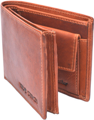 

Hidestitch Men Tan Genuine Leather Wallet(7 Card Slots), Cognac-03