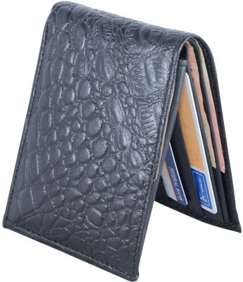 

HolBoro Men Black Genuine Leather Wallet(6 Card Slots)