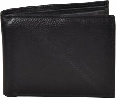 

Divoto Men Black Genuine Leather Wallet(3 Card Slots), Black-29