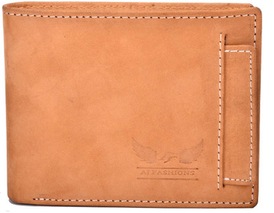 

AJ Fashions Men Brown Genuine Leather Wallet(9 Card Slots)
