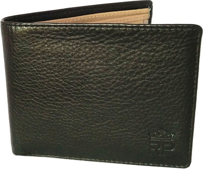 

REZA PELLIS Boys Multicolor Genuine Leather Wallet(5 Card Slots), Black
