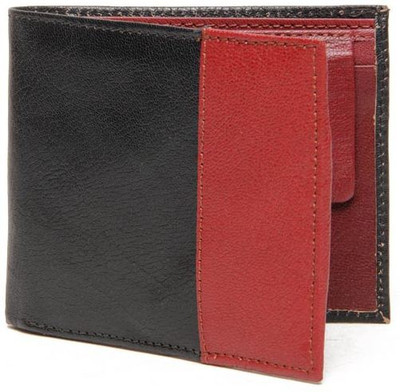 

Essart Men Casual Black, Red Artificial Leather Wallet(4 Card Slots), Red-blk