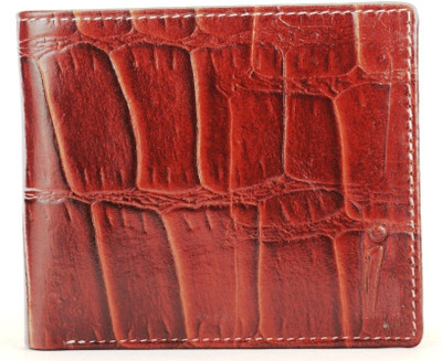 

In Touch Men Brown Genuine Leather Wallet(8 Card Slots)