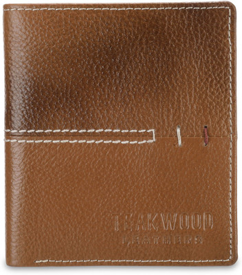 

Teakwood Men Brown Genuine Leather Wallet(8 Card Slots)