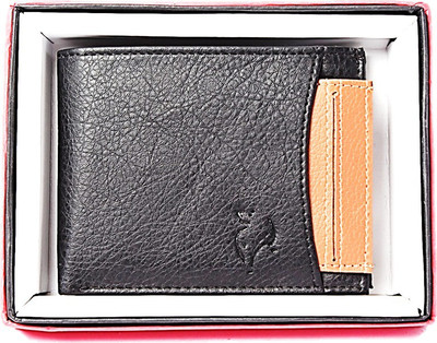 

White Bear Boys Black Artificial Leather Wallet(7 Card Slots)