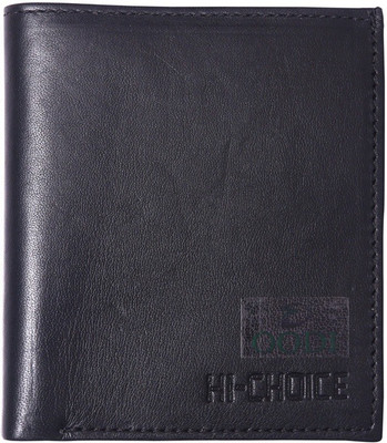 

OODI Men Black Genuine Leather Wallet(3 Card Slots)