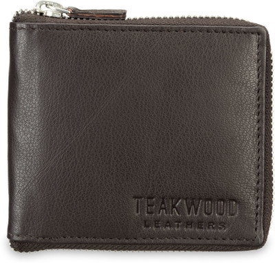 

Teakwood Men Brown Genuine Leather Wallet(2 Card Slots)