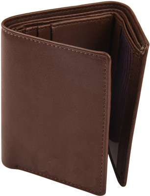 

Death by Color Men Brown Genuine Leather Wallet(7 Card Slots)