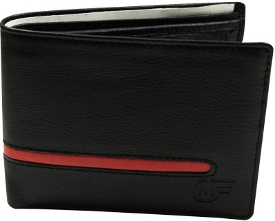 

The Purple Marke Men Black Artificial Leather Wallet(7 Card Slots)