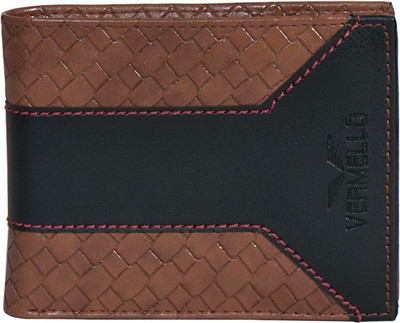 

Vermello Men Brown Artificial Leather Wallet(3 Card Slots)
