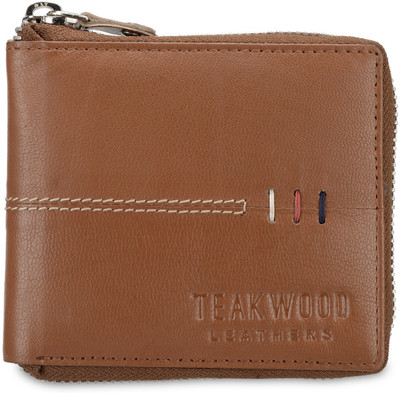 

Teakwood Men Brown Genuine Leather Wallet(8 Card Slots)