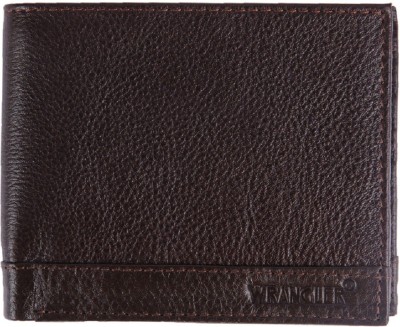 Wrangler Men Brown Genuine Leather Wallet(13 Card Slots)