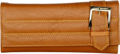 

Cuddle Women Brown Fabric Wallet(4 Card Slots)
