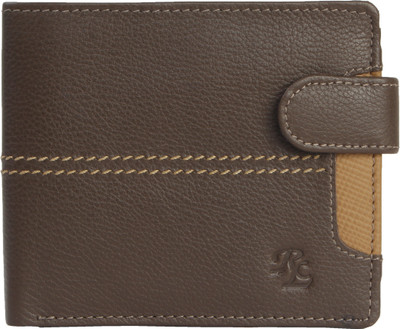 

RLE Men Brown Genuine Leather Wallet(8 Card Slots), Brown-70